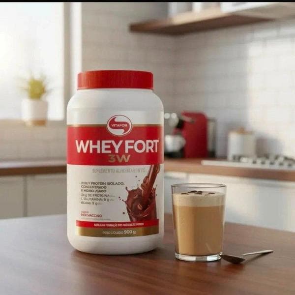 Whey Fort 3W Mochaccino 900g - Vitafor
