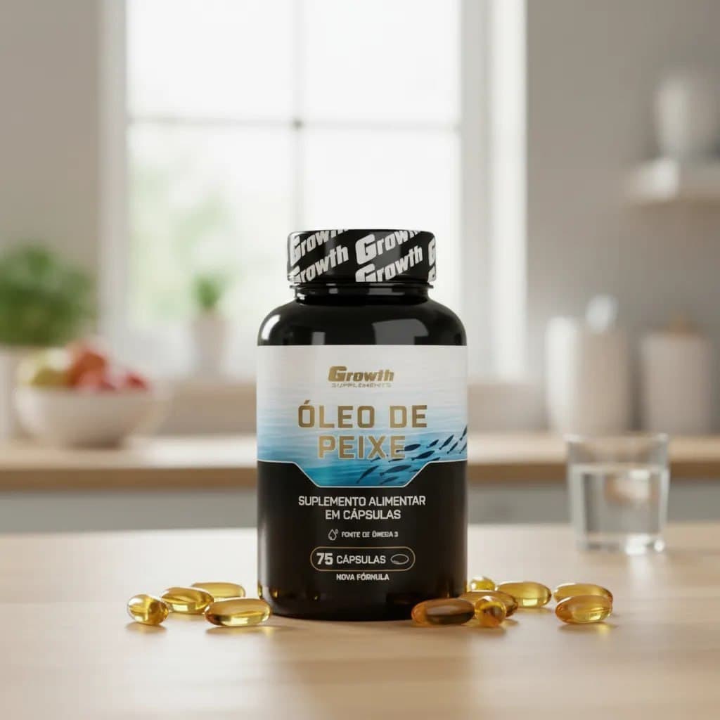 Omega 3 Óleo de Peixe 75 Softgel - Growth Supplements