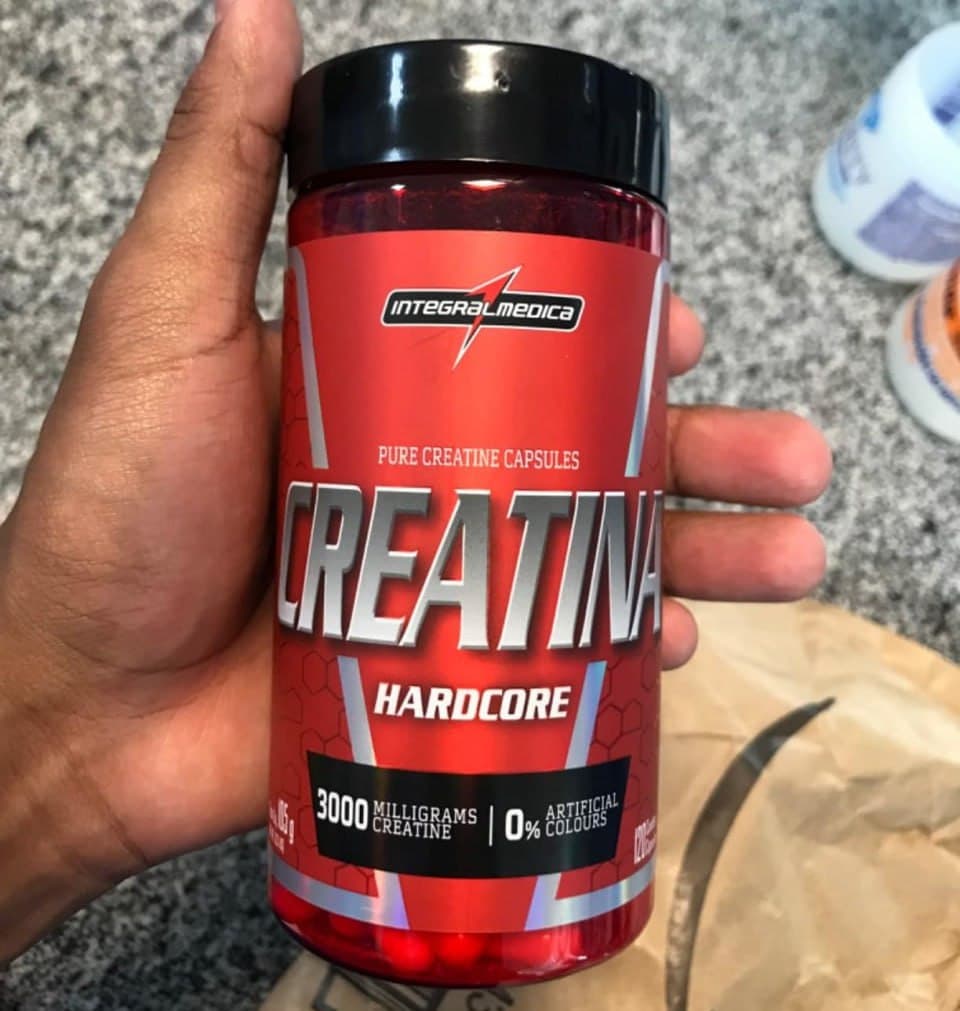Creatina Hardcore 100% Pura 120 Capsulas